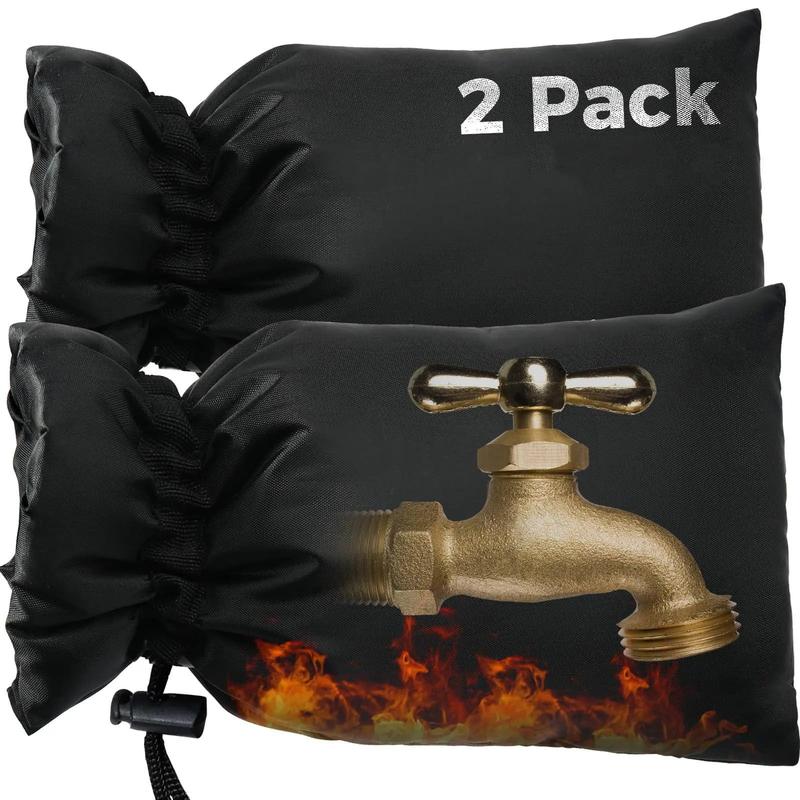 Outdoor Faucet Cover, 2 10pcs Winter Freeze Protective Hose Bib Cover, Water Spigot Covers, Winter Insulated Cover Bag