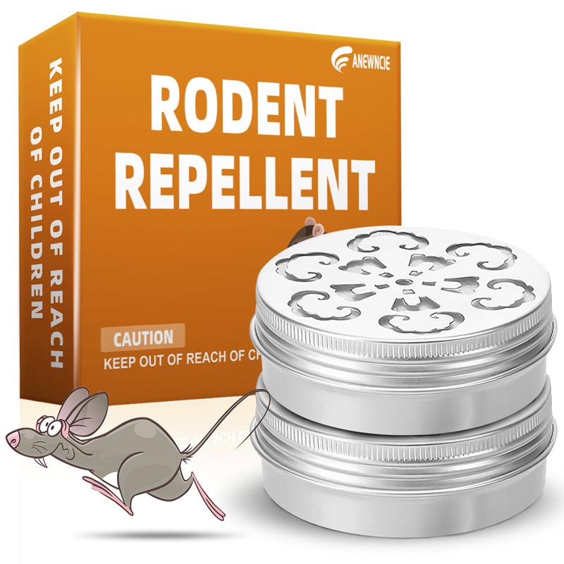 ANEWNICE Rodent Repellent for Car Engines, Mouse Repellents Outdoor, Natural Mice Repellent Indoor,Peppermint Oil to Repel Mice and Rats-2P