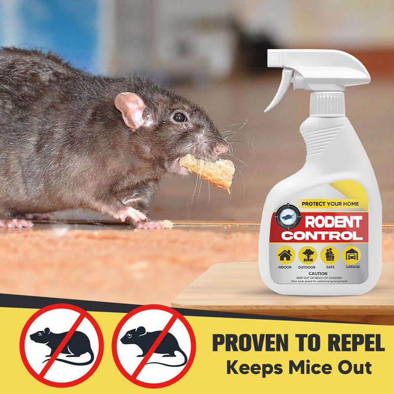 ANEWNICE Rodent Repellent Spray, Peppermint Oil Spray for Rodents,Indoor Outdoor Mouse and Rat Prevention, Rat Repellent, Effective Mouse Repellent-1P