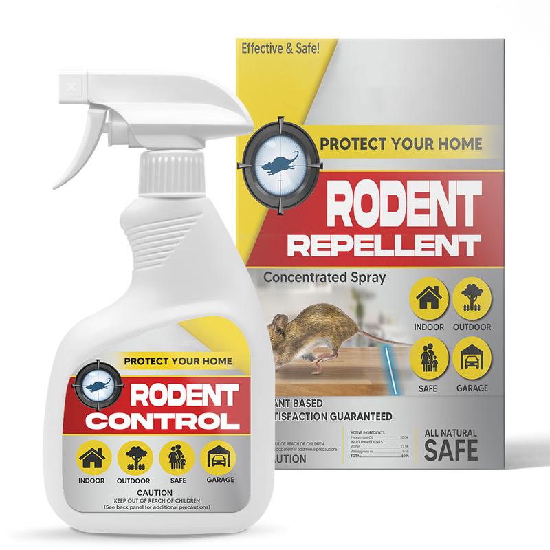 ANEWNICE Rodent Repellent Spray, Peppermint Oil Spray for Rodents,Indoor Outdoor Mouse and Rat Prevention, Rat Repellent, Effective Mouse Repellent-1P