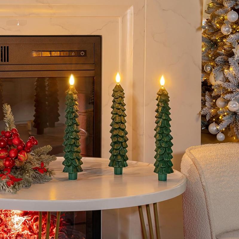 Christmas 2024 ornament Christmas Decoration Tree Candles Christmas Tree Candles For Gift  Light with Remote