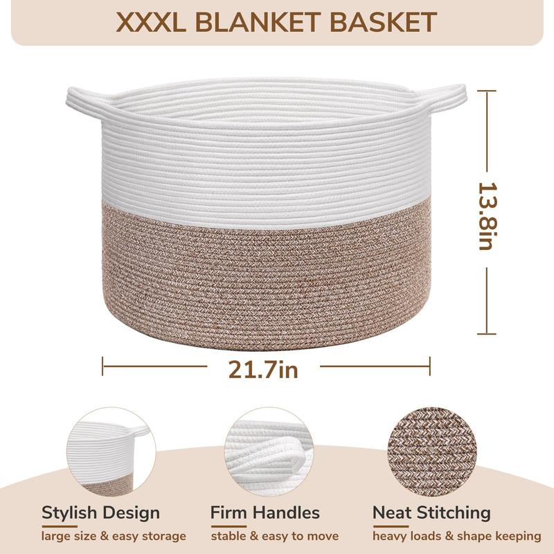 XXXLarge Cotton Rope Basket 21.7