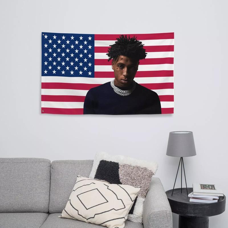 NBA YoungBoy American Flag - 3x5ft USA Flag Tapestry for Wall hanging, College Dorm, Living Room, Bed Room, Home Decor-f14