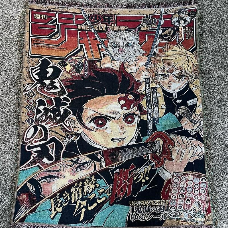 Demon Slayer Magazine Cover Tapestry