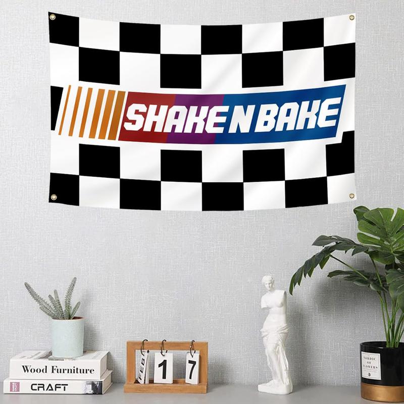 Probsin Shake N Bake Flag for Talladega Nights 3x5 Ft Banner Funny Flags Man Cave Wall Flag with Brass Grommets for College Dorm Room, Outdoor, Parties, Bedroom, Decor