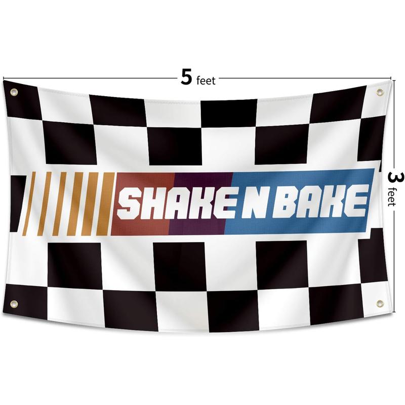 Probsin Shake N Bake Flag for Talladega Nights 3x5 Ft Banner Funny Flags Man Cave Wall Flag with Brass Grommets for College Dorm Room, Outdoor, Parties, Bedroom, Decor