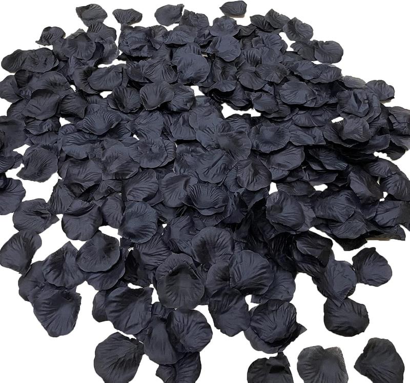 3000 count Black Rose Petals Fake Artificial Flower Petals for Valentine Day,Wedding,Party Decoration,Romantic Night