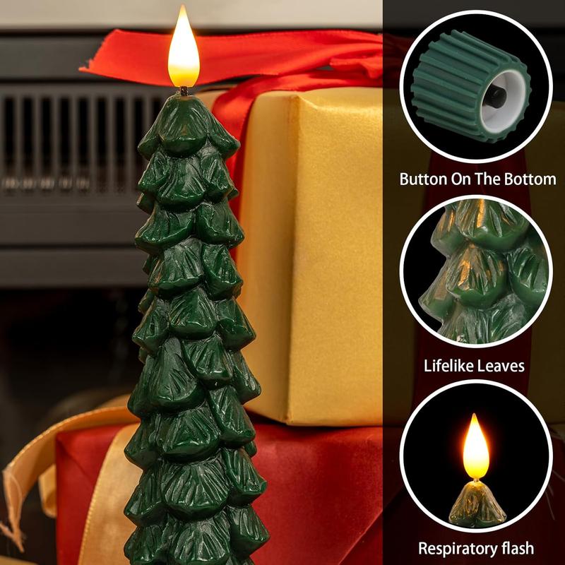 Christmas 2024 ornament Christmas Decoration Tree Candles Christmas Tree Candles For Gift  Light with Remote