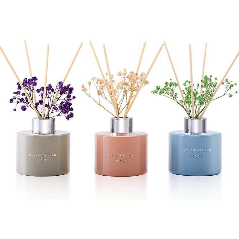 Reed Diffuser Set, Lavender Linen Vanilla, 4.06 oz x 3 Packs Scented Diffuser with 12 Oil Diffuser Sticks, Home  Essential Oil Reed Diffuser for Home Bathroom Shelf Decor