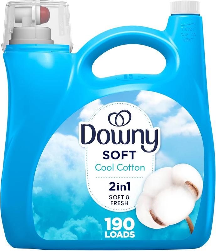 Cool Cotton Scent Fabric Softener Liquid, 140 fl oz, 190 Loads - Household Perfume Household Perfume