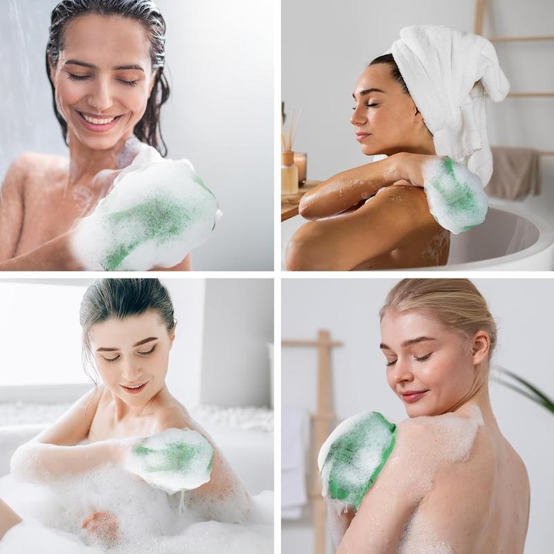 10Pcs Korean Exfoliating Mitt Italy Towel Asian Exfoliating Mitt Dual-Sided Exfoliating Glove Back and Body Washcloth for Dead Skin Bath Cleaning