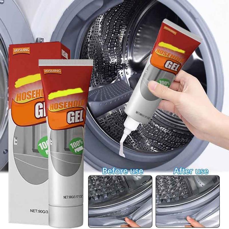 Household Cleaner, Refrigerator and Washing Machine Sealed Stain Cleaning Gel, Multipurpose Stain Removal Gel for Sink, Bathtub, Toilet Sealed Stains, Bathroom Kitchen Stain Cleaner, Tough Dirt for Tub or Shower Sealed Stains, Household Cleaning Gel