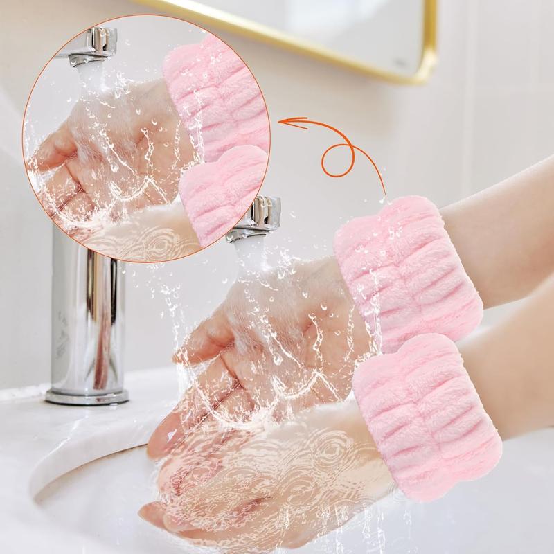 2 count Wrist Bands for Washing  Wash Wristbands Wrist Towels Arm Bands for Skincare Makeup Wrist Cuffs  Wrist Scrunchies