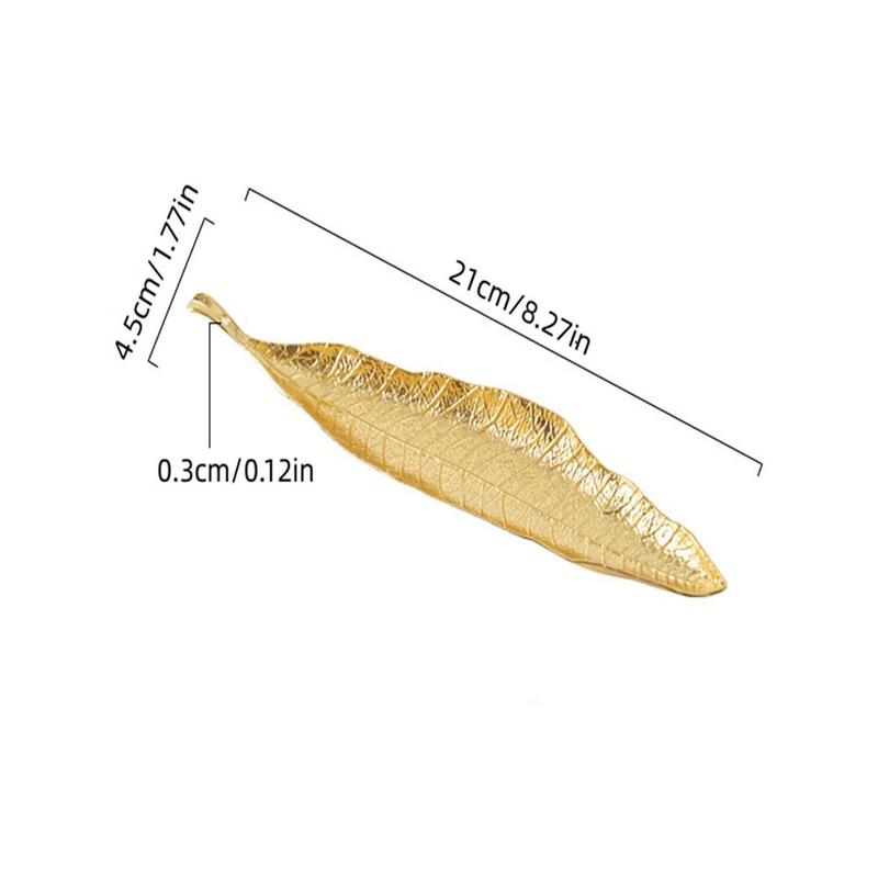 Leaf Shaped Incense Burner for Ramadan Decor, 1 Count Creative Leaf Design Incense Burner for Yoga Sleep, Home Decor Supplies, Summer Gifts