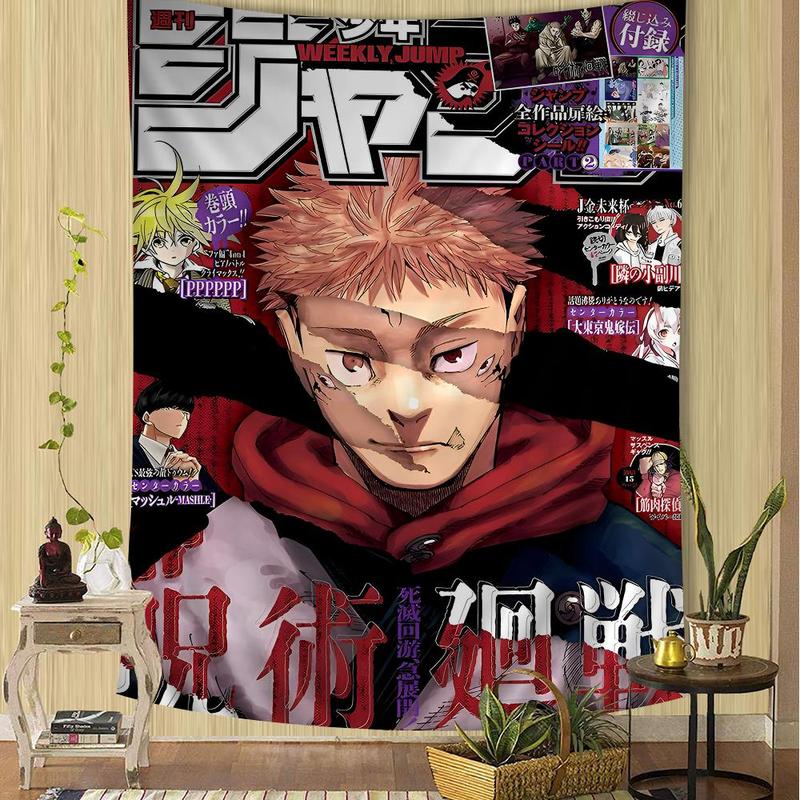 Jujutsu Kaisen Anime Hippie Wall Hanging Tapestries for Living Room Home Dorm Decor Art Home Decor