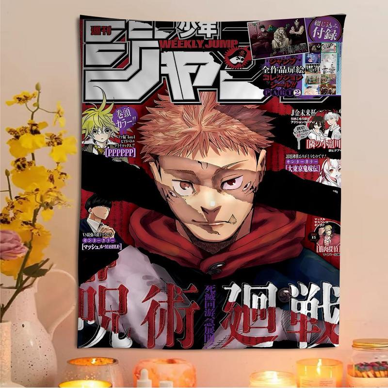 Jujutsu Kaisen Anime Hippie Wall Hanging Tapestries for Living Room Home Dorm Decor Art Home Decor