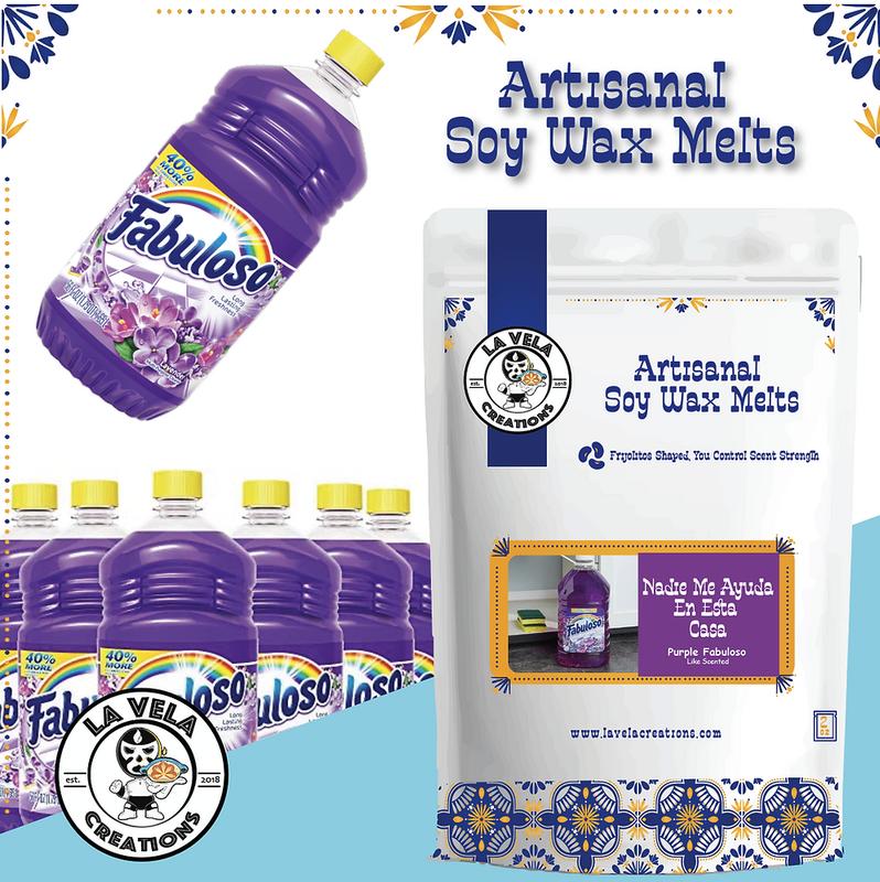 Nadie Me Ayuda En Esta Casa ~ Purple Lavender Fabuloso Scent Artisanal Soy Wax Melts