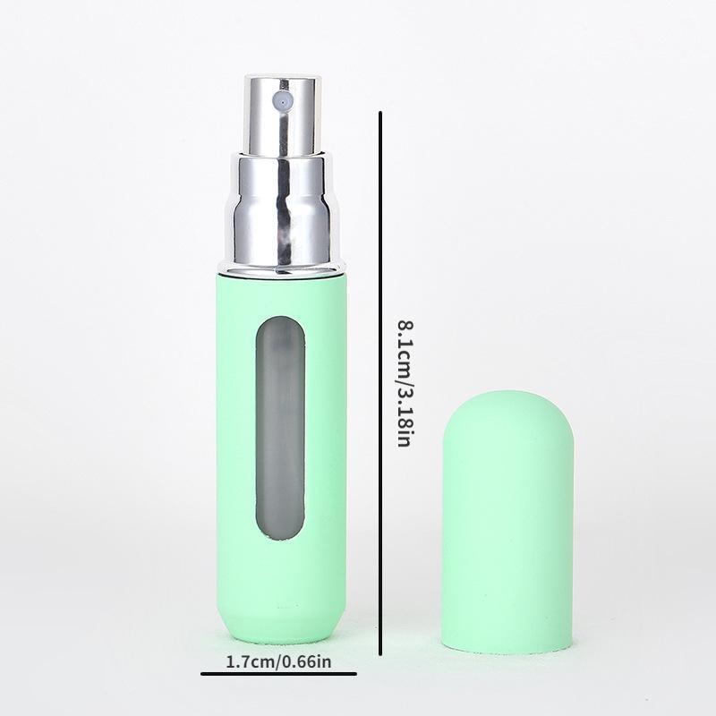 Press Type Empty Perfume Organiser, Bottom Filling Bottle, Portable Perfume Spray Bottle with Fine Mist Nozzle & Sealing Ring, Refillable Perfume Atomizer for Outdoor Travel