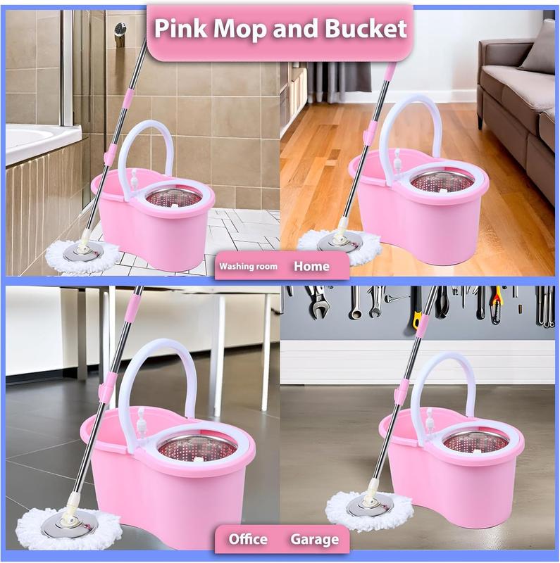 Pink Mop and Bucket Set(Pink)