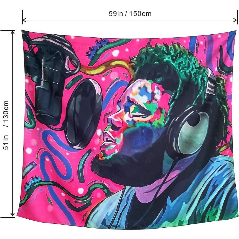 Rod Rapper Wave Singer Tapestry Home Decor Wall Art for Dorm Bedroom