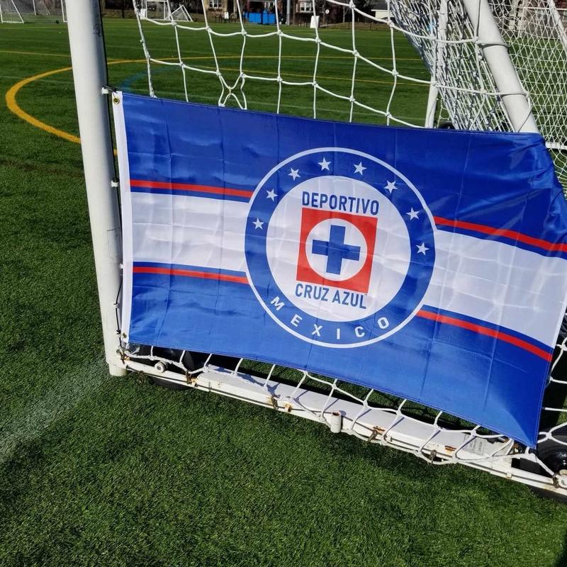 New Cruz Azul Polyester Flag with Brass Grommets for Indoor and Outdoor Decoration