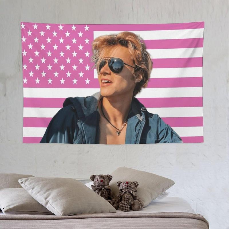 JJ Maybank Star Idol Wall Art Tapestry Merch Fun Background Party Decoration Bright Suitable For College Dormitory Bedroom Outdoor Art Jj Art Maybank Birthday Gift