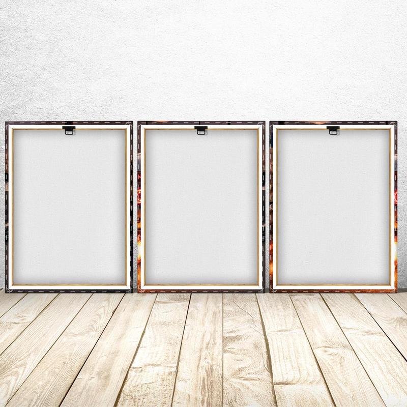 Car Pattern Canvas Painting with Wooden Frame, 3 Counts set Modern Wall Art, Wall Decor for Home Living Room Bedroom Office, Room Decor, Christmas 2024 Ornament, Christmas Gift Ideas, Stocking Stuffers