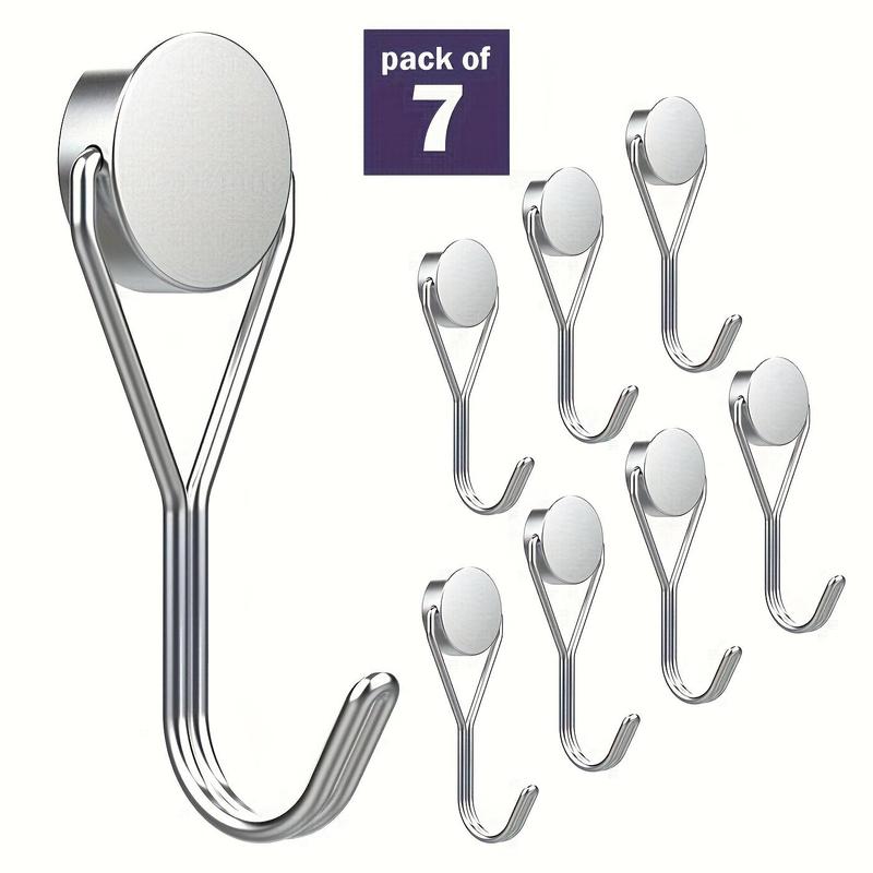 Magnetic Hook, 4 7 11pcs Durable Magnetic Hook, Strong Magnetic Hooks for Hanging, Refrigerator, Kitchen, Locker, Door