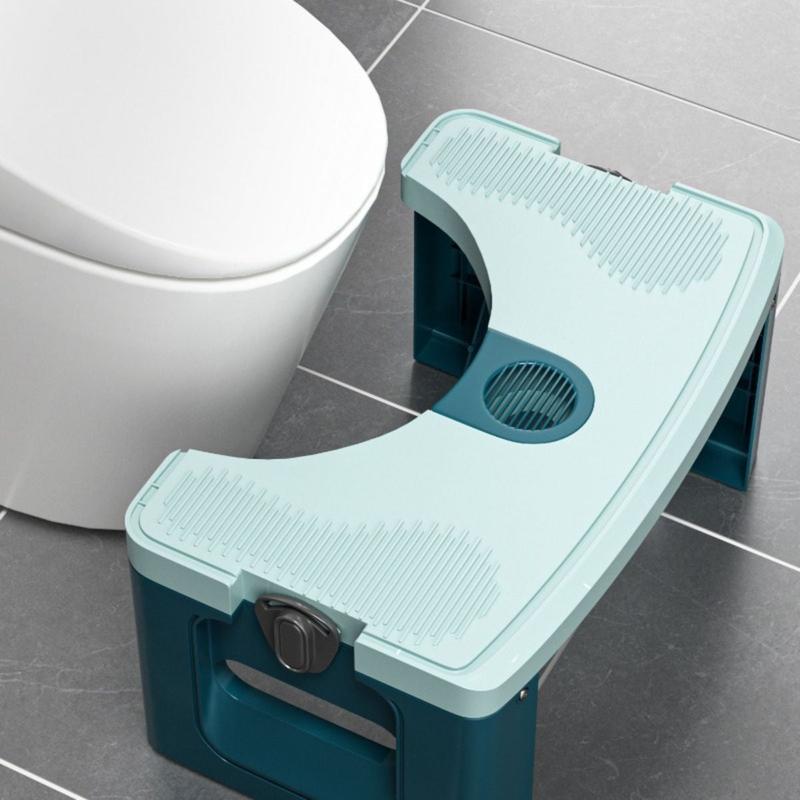 FTCBJJA Squatty Potty Toilet Stool Foldable Step Stool Portable Collapsible Toilet Poop Foot Stool ,7In