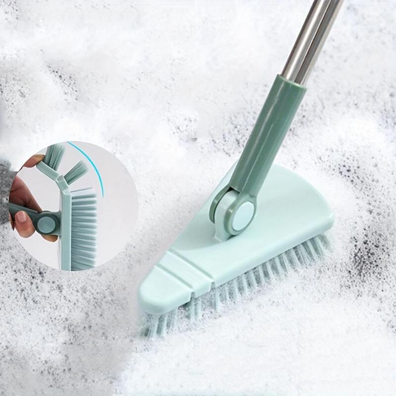 Shower Scrubber, Long Handle Bathroom Cleaning Brush, Bendable Head Bath Tub And Tile Scrub Brush, No Dead Corner Cleaning Brush For Bathroom, Bathroom Accessories