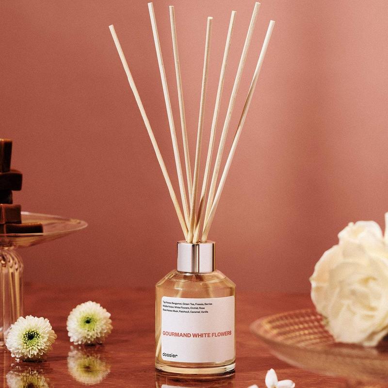 Gourmand White Flowers Room Diffuser, Dossier, Room Diffuser, 100ml