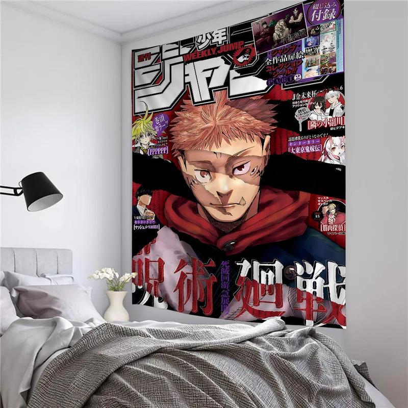 Jujutsu Kaisen Anime Hippie Wall Hanging Tapestries for Living Room Home Dorm Decor Art Home Decor