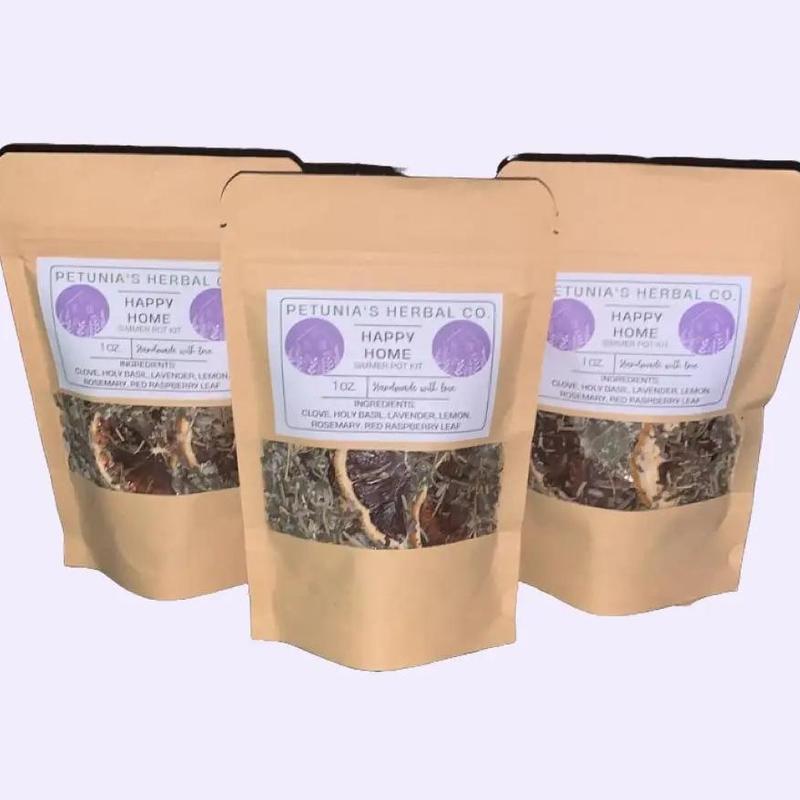 Happy Home Simmer Pot Mix | Herbal Simmer Pot Kit | Organic Stovetop Potpourri | Christmas Gift, Gift Ideas | Non-Toxic Aroma | Room Freshener pots simmer pot