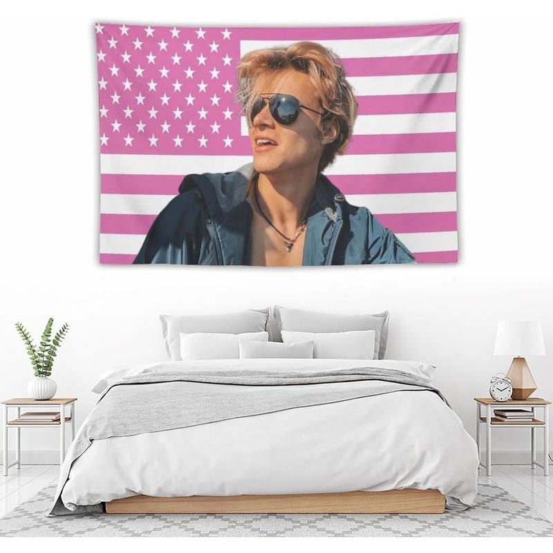 JJ Maybank Star Idol Wall Art Tapestry Merch Fun Background Party Decoration Bright Suitable For College Dormitory Bedroom Outdoor Art Jj Art Maybank Birthday Gift