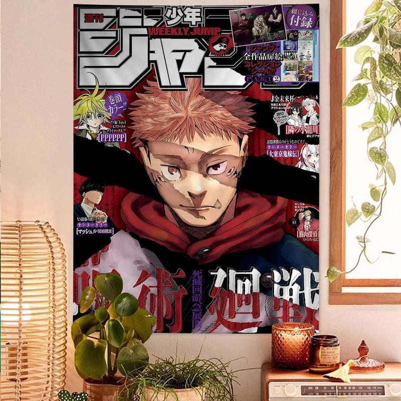 Jujutsu Kaisen Anime Hippie Wall Hanging Tapestries for Living Room Home Dorm Decor Art Home Decor