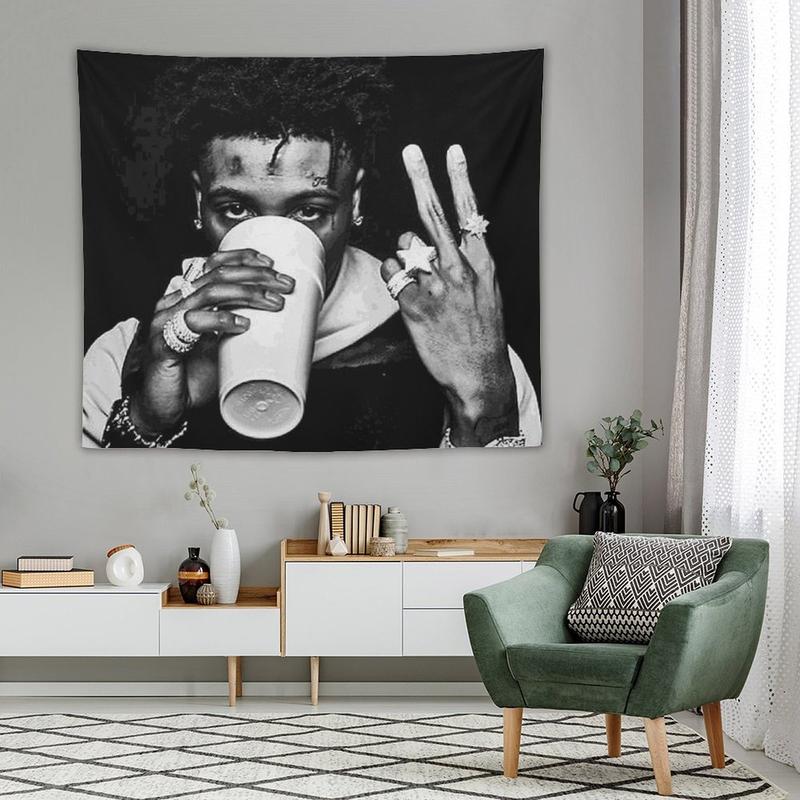 Fashion Tapestries YoungBoy Never Broke Again Living Room Bedroom Decor Tapesty Wall Hanging Cloth Art Background Wallcloth 50