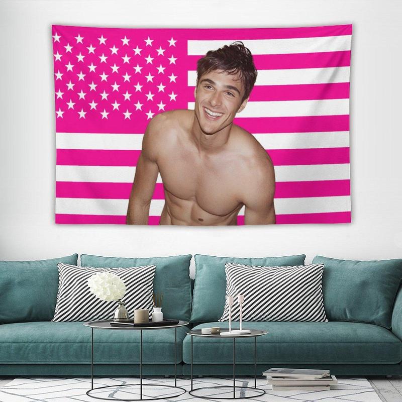 Jacob Elordi Flag Funny Jacob Flag for Wall Hanging poster Tapestry, Jacob Elordi 40 * 60in Tapestry,Funny Flag Decorations,Flag for Room, Dorm, Outdoor, Parties,Gift