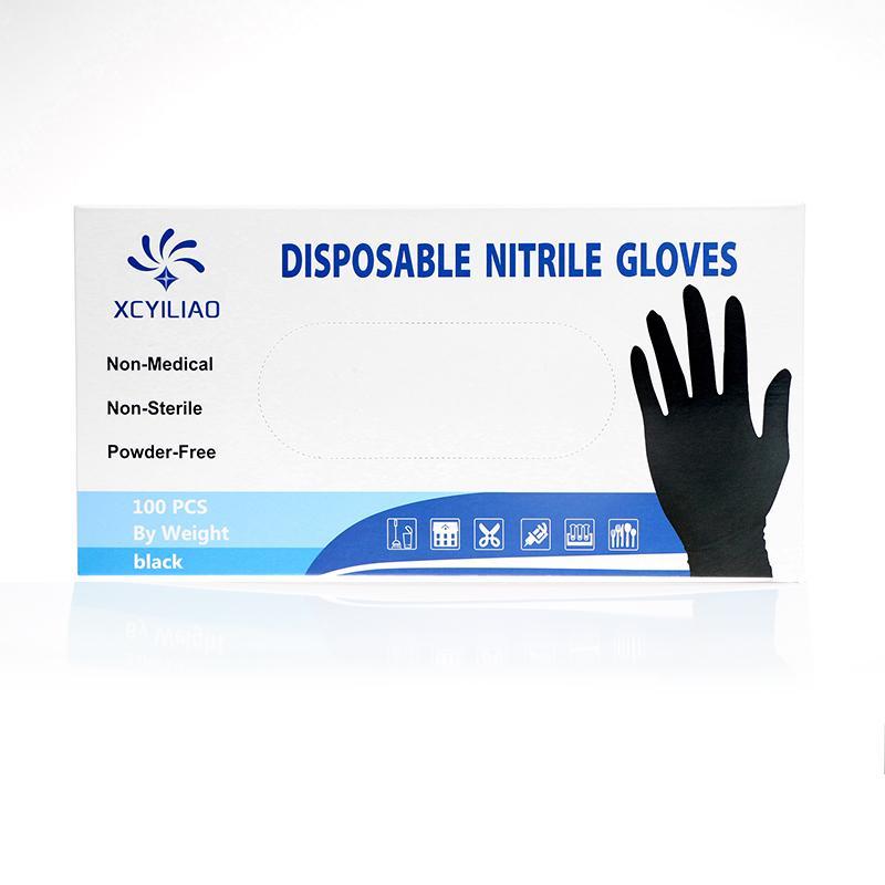 Disposable Waterproof Nitrile Gloves, 100pcs set Non-slip Multi-purpose Gloves, Durable Gloves for Cleaning, Painting, Repairing, Salon, Kitchen, Home Care Supplies