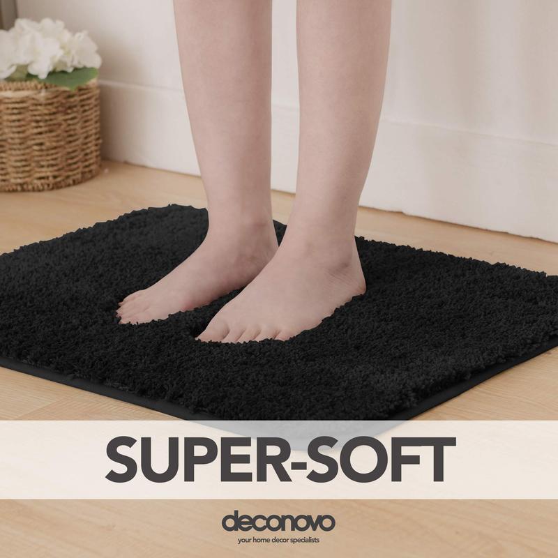 Deconovo Mat for Bathroom, Shower, Doorway and Bed - Floors Protective Decorative TPR Rubber Backing with Absorbent Soft Plush Rugs