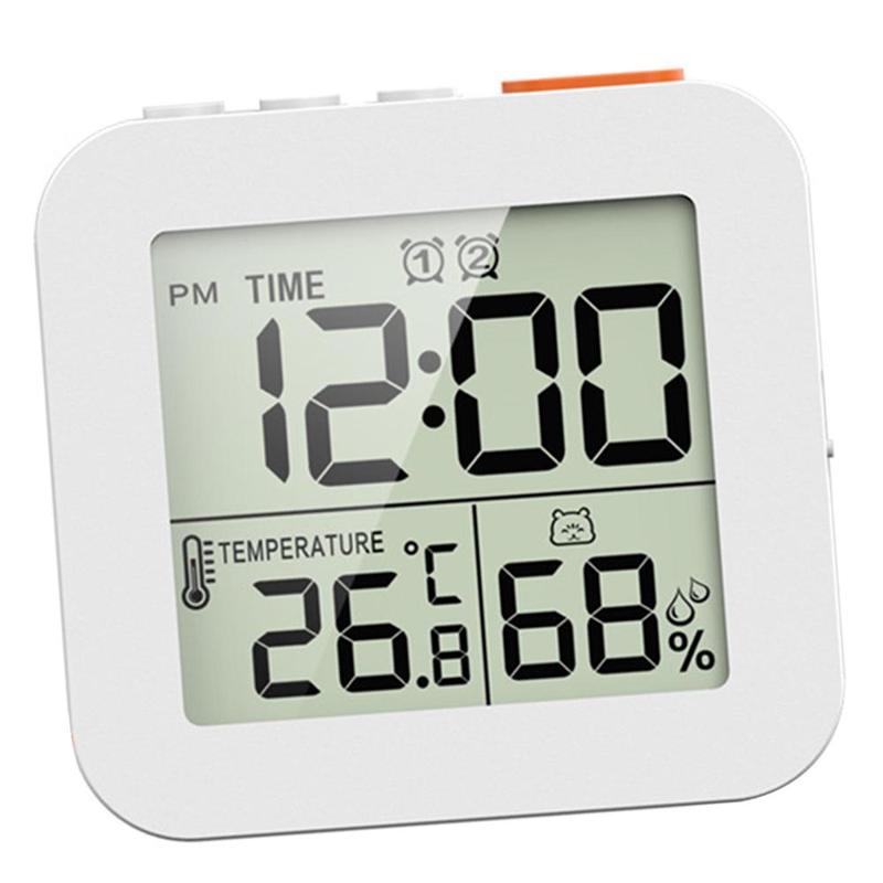 Digital Shower Clock with Timer Thermometer Hygrometer for Water Spray Bathroom Kitchen Wall Clock Decor Decor digital wallclock