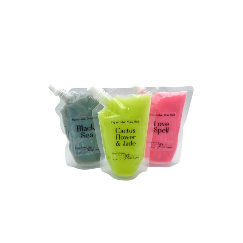 Squeezable Wax Melt Premium Squeezie Fragrance Pouch 7 ounce squeeze