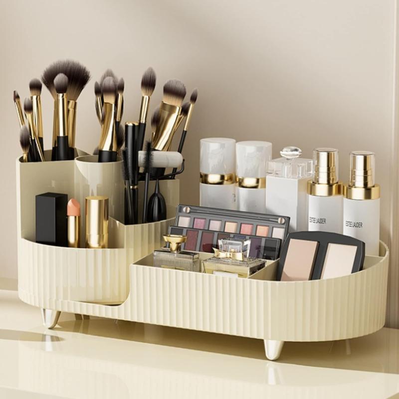 Luxury Fashionable Plastic Rotatable MakeupStorage Box,Desktop Makeup Organizer(1Piece),Cosmetic Organizer for Dresser forBedroom Dresser, Makeup Organizer,Storage Organizer, Room Organizer