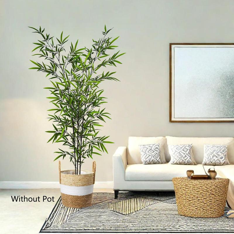 Artificial Bamboo Branch without Pot, 3 Counts set Fake Bamboo Plant, Decorative Plant for Home Wedding Party Office Decoration, Indoor Plants Artificial Trees  Room Decor