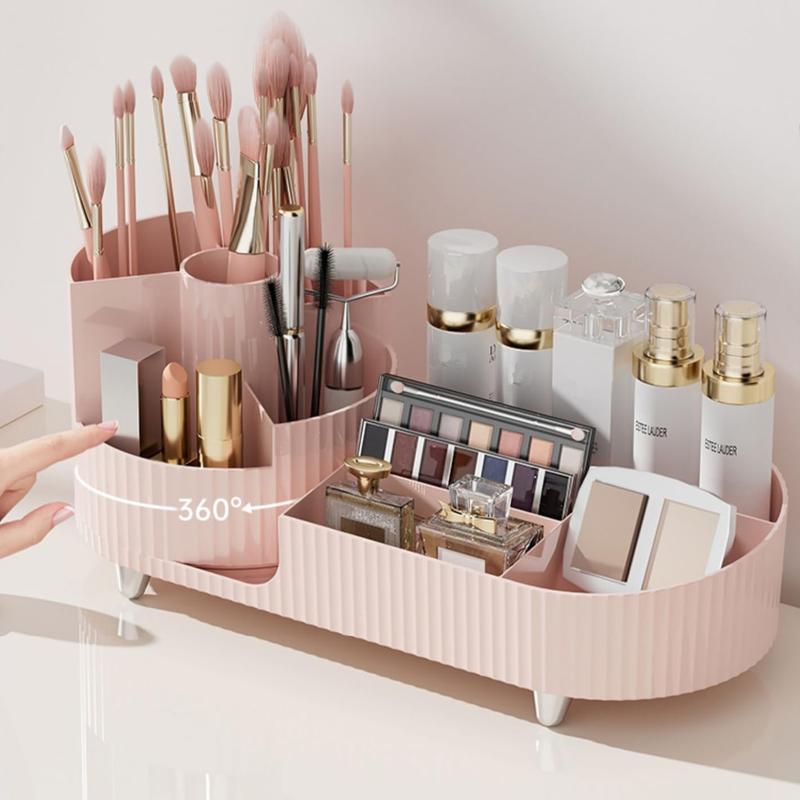 Luxury Fashionable Plastic Rotatable MakeupStorage Box,Desktop Makeup Organizer(1Piece),Cosmetic Organizer for Dresser forBedroom Dresser, Makeup Organizer,Storage Organizer, Room Organizer