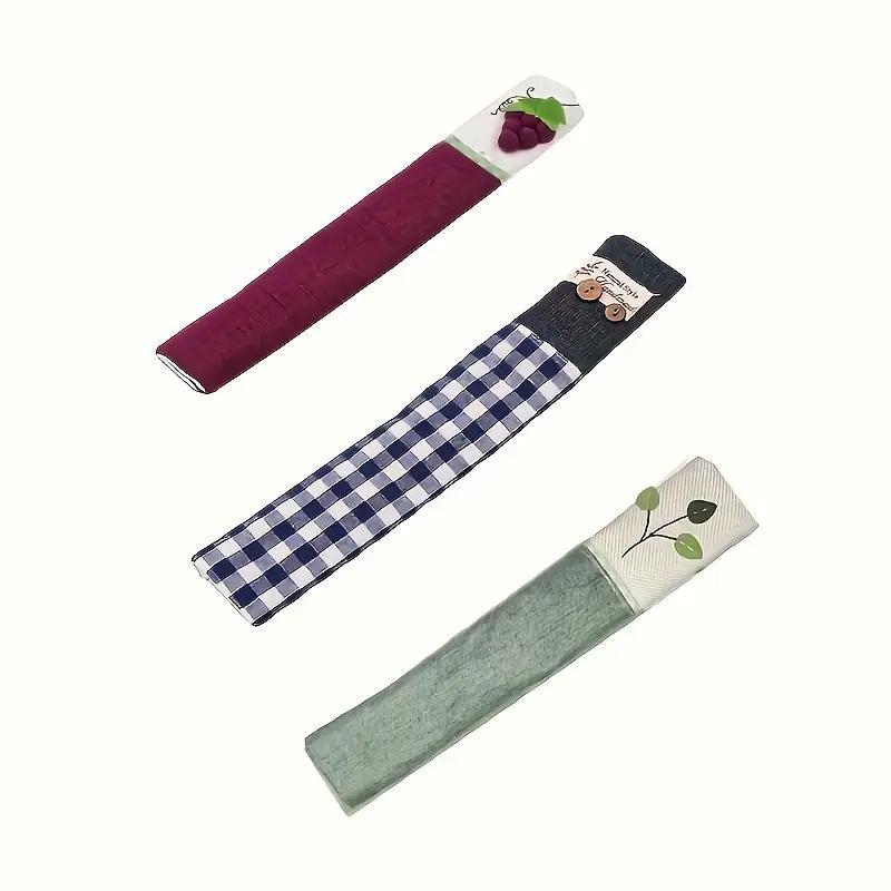 Random Color Refrigerator Door Handle Cover, 1 Pair Reusable Cloth Handle Cover, Door Knob Cover, Double-door Fridge Door Handle Cover