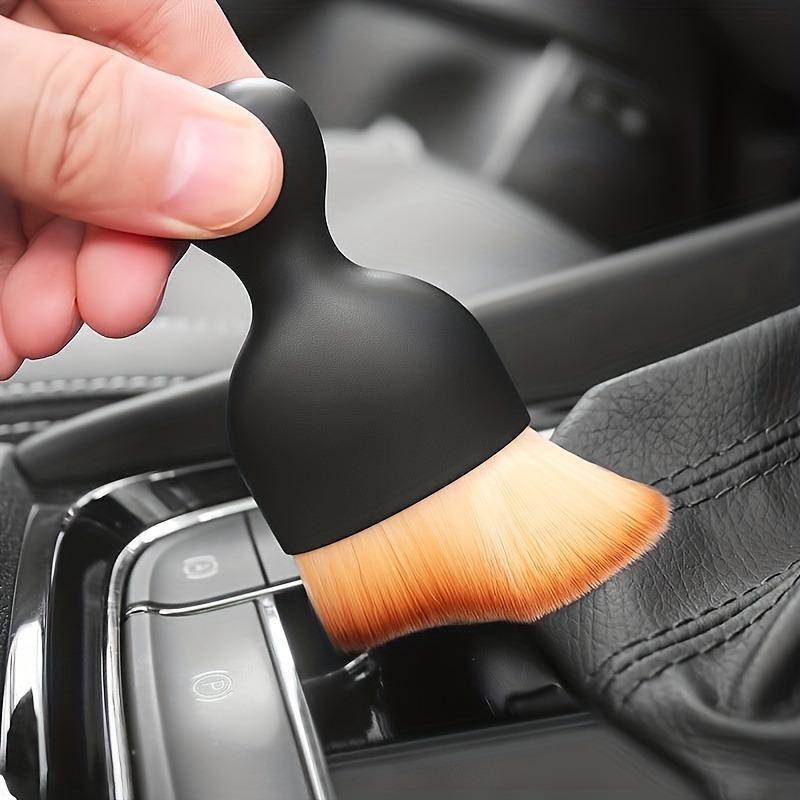 Car Crevice Dusting Brush, Soft Bristle Vent Cleaning Tool for Car Interior & Air Conditioning, Compact Detail Brush for Efficient Cleaning