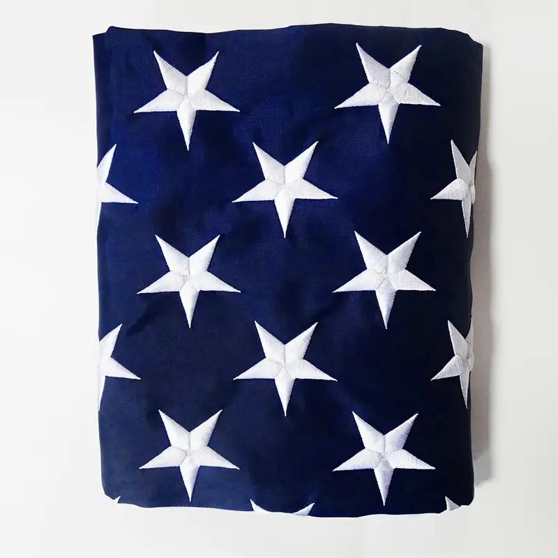 American Flag 3x5 ft: Longest Lasting US Flag, Made From Nylon, Embroidered Stars, Sewn Stripes, Brass Grommets, UV Protection Perfect for Outdoors! USA Flag