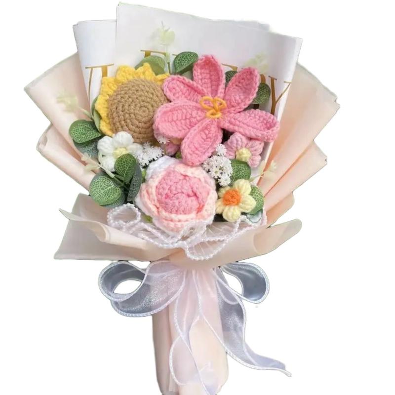 Handmade Flowers Bouquet - Perfect for Home Decor and Gift Decorative