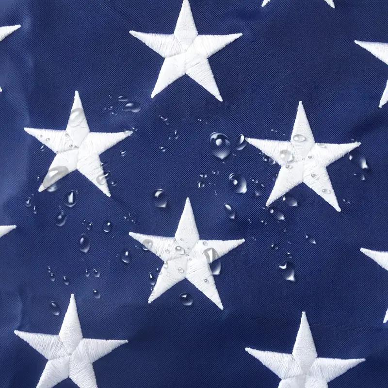 American Flag 3x5 ft: Longest Lasting US Flag, Made From Nylon, Embroidered Stars, Sewn Stripes, Brass Grommets, UV Protection Perfect for Outdoors! USA Flag