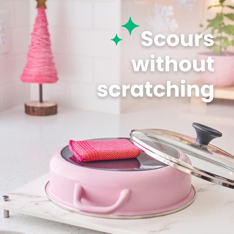 Merry & Brite Holiday Kit - Includes 6 Pop-Up Sponges, 4 Dobie Scrubbing Pads and 2 Tree Shaped Heavy-Duty Scrub Sponge